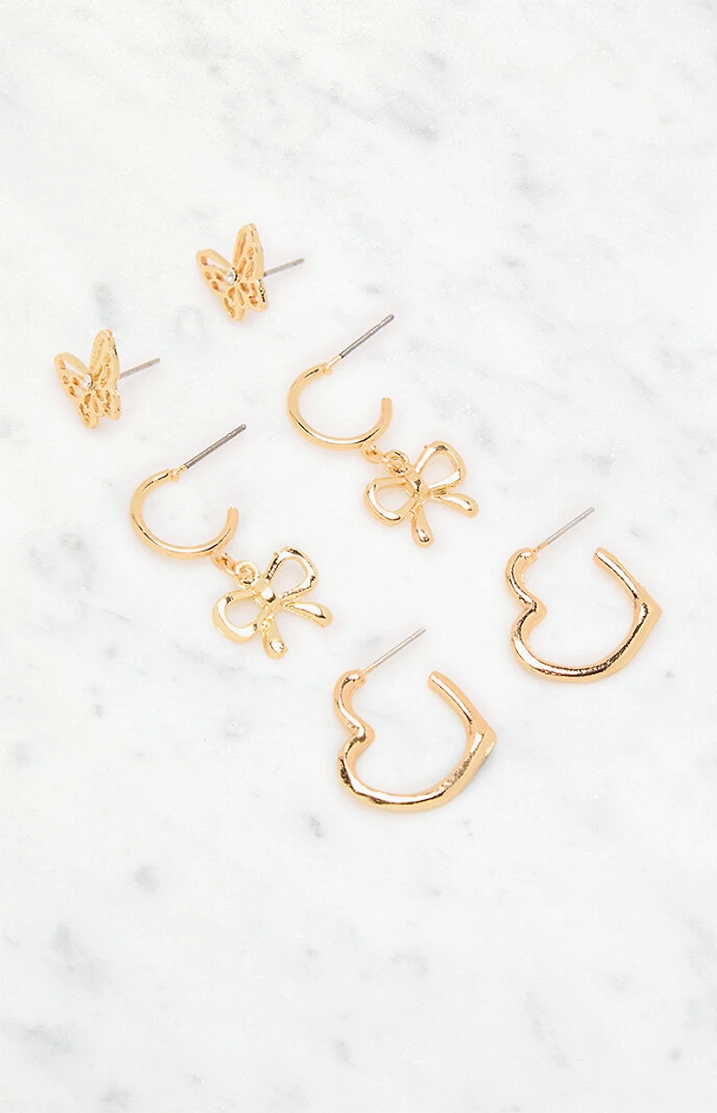 LA Hearts 3 Pack Eden Earrings