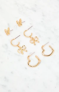 LA Hearts 3 Pack Eden Earrings