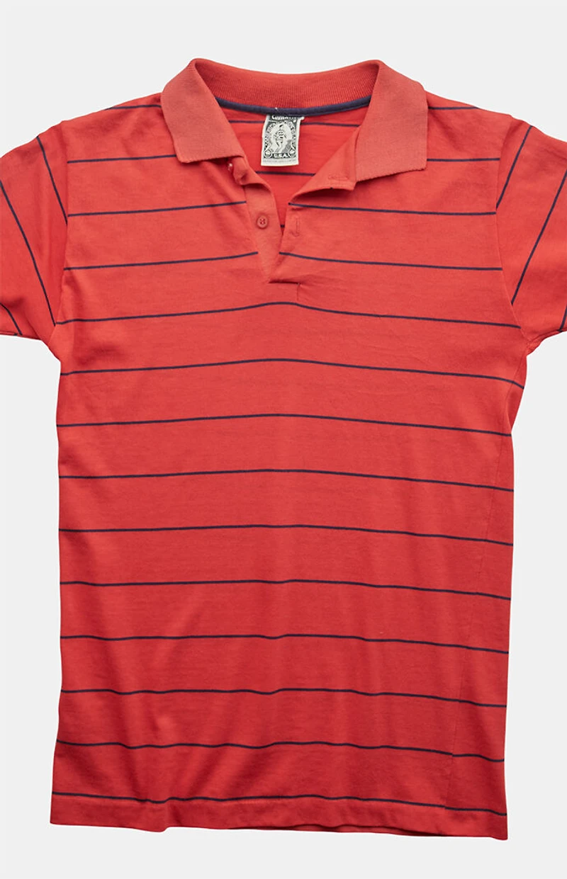 PS VINTAGE '80s Striped Polo Top