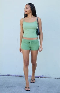 John Galt Marcie Curved Sweat Shorts