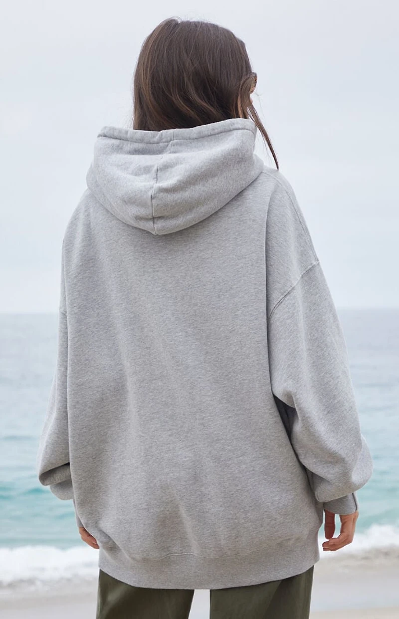 John Galt Silver New York Oversized Hoodie