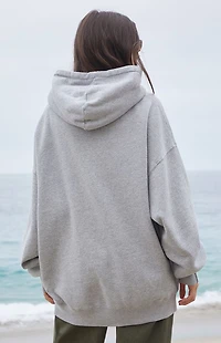 John Galt Silver New York Oversized Hoodie