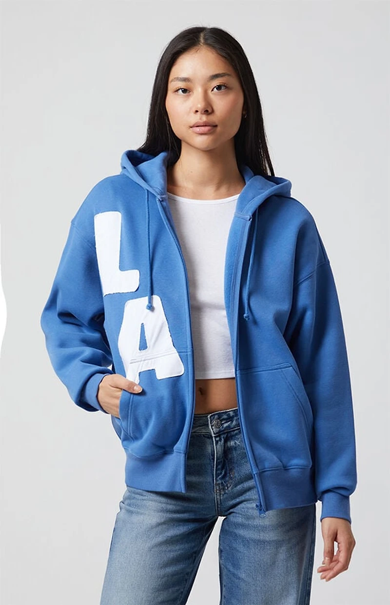 Pacsun Big LA  Zip Up Oversized Hoodie