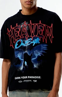 Pacsun Heaven On Earth Cropped Boxy T-Shirt