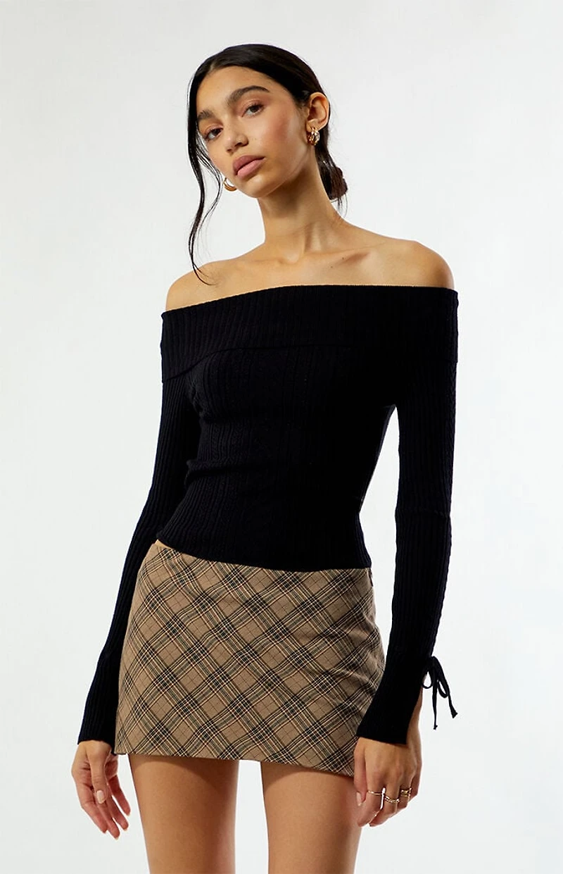 Beverly and Beck Ella Off-The-Shoulder Sweater