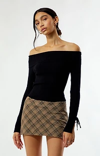 Beverly and Beck Ella Off-The-Shoulder Sweater