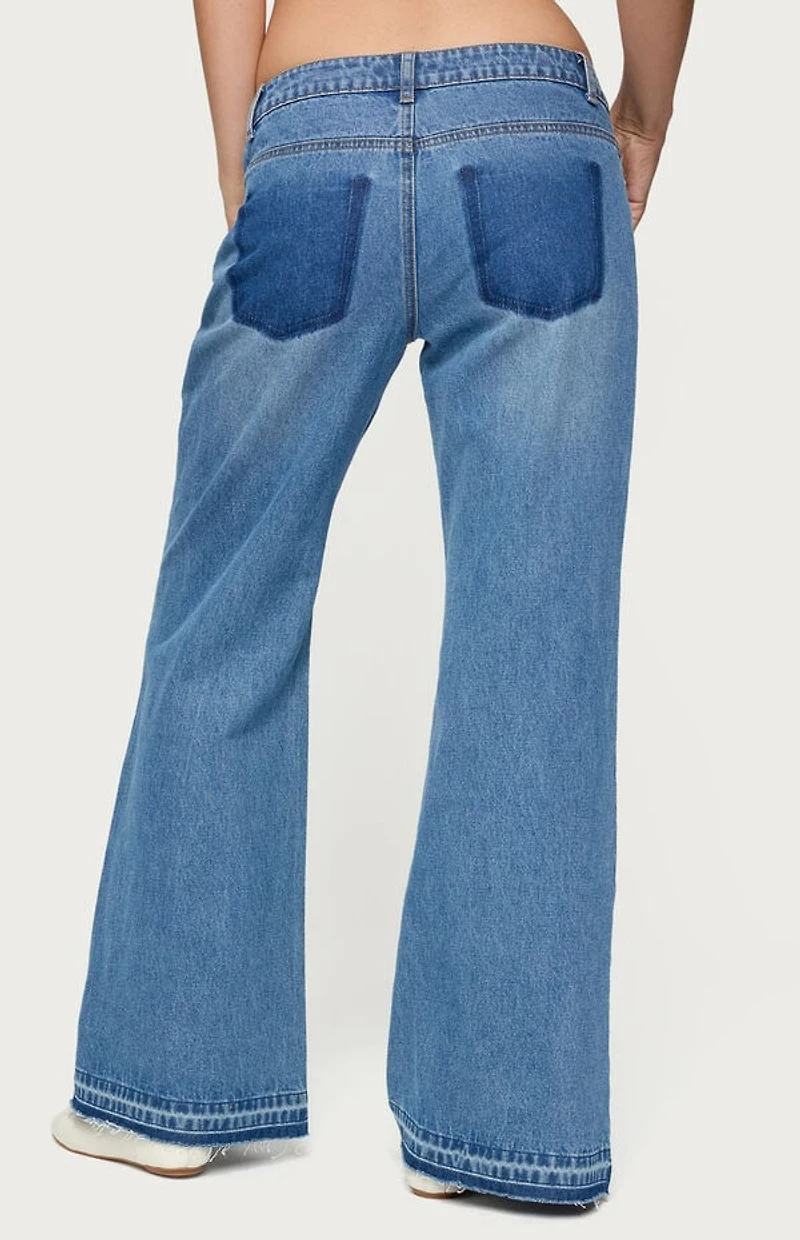 Edikted Nerissa Low Rise Flared Jeans