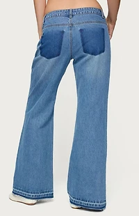 Edikted Nerissa Low Rise Flared Jeans