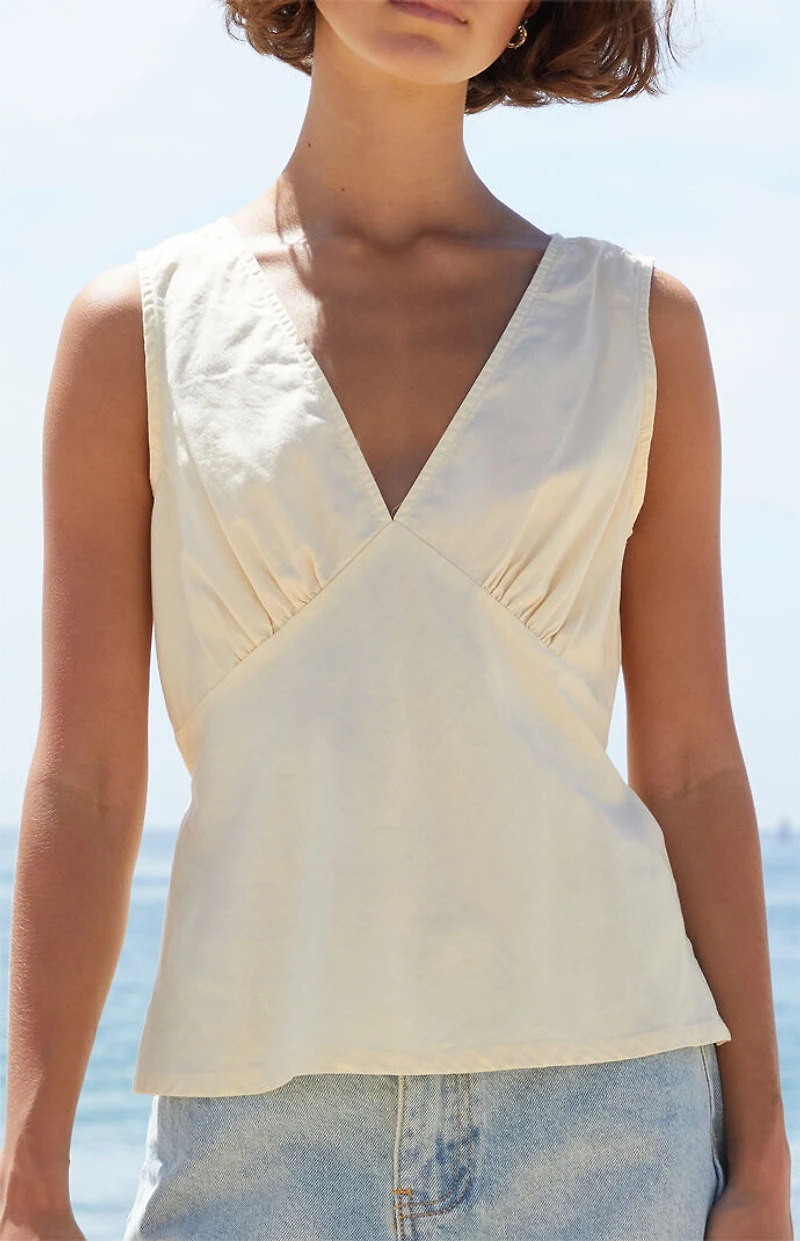 John Galt Yellow Rafaela Top