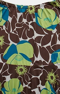 PS VINTAGE Brown 2000s Y2K Midi Skirt