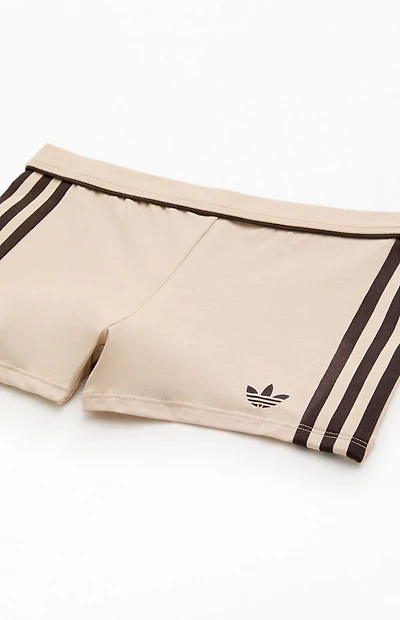 adidas Active Heather Grey 3-Stripes Biker Shorts