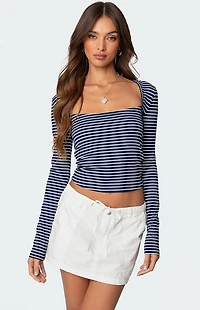 Edikted Alex Striped Top