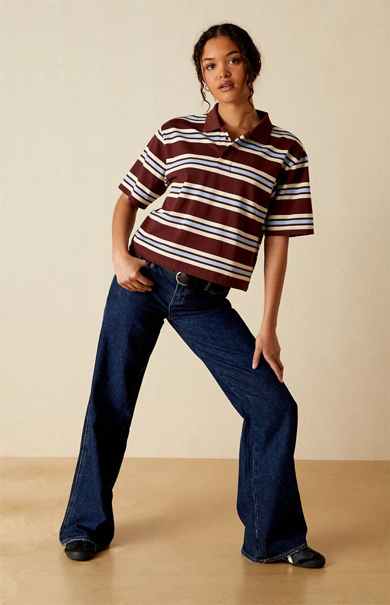 Your Favorite Diana Striped Polo Shirt
