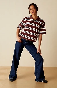 Your Favorite Diana Striped Polo Shirt
