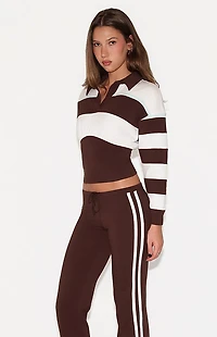 Tiger Mist Collins Rugby Long Sleeve Top