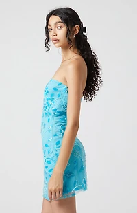 Beverly and Beck Strapless Sequin Mini Dress