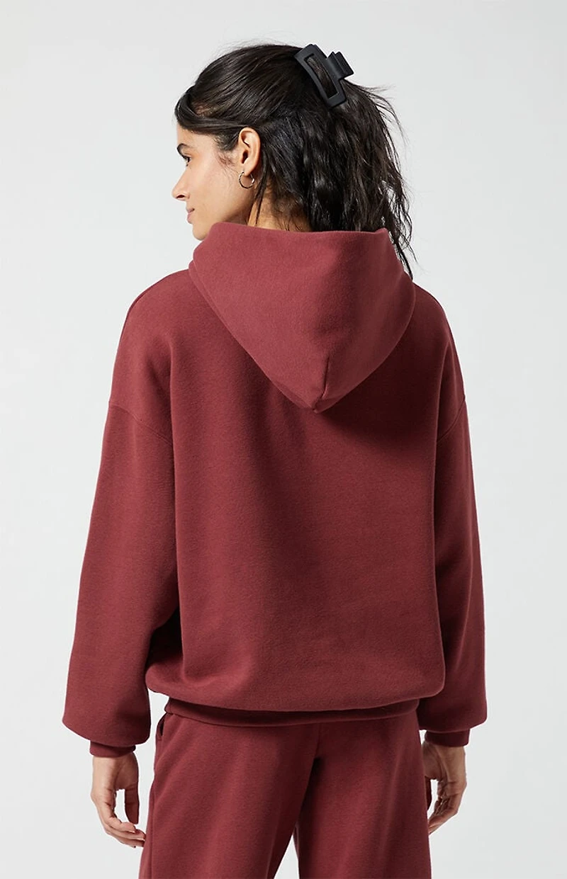 Pacsun Burgundy LA Applique Hoodie