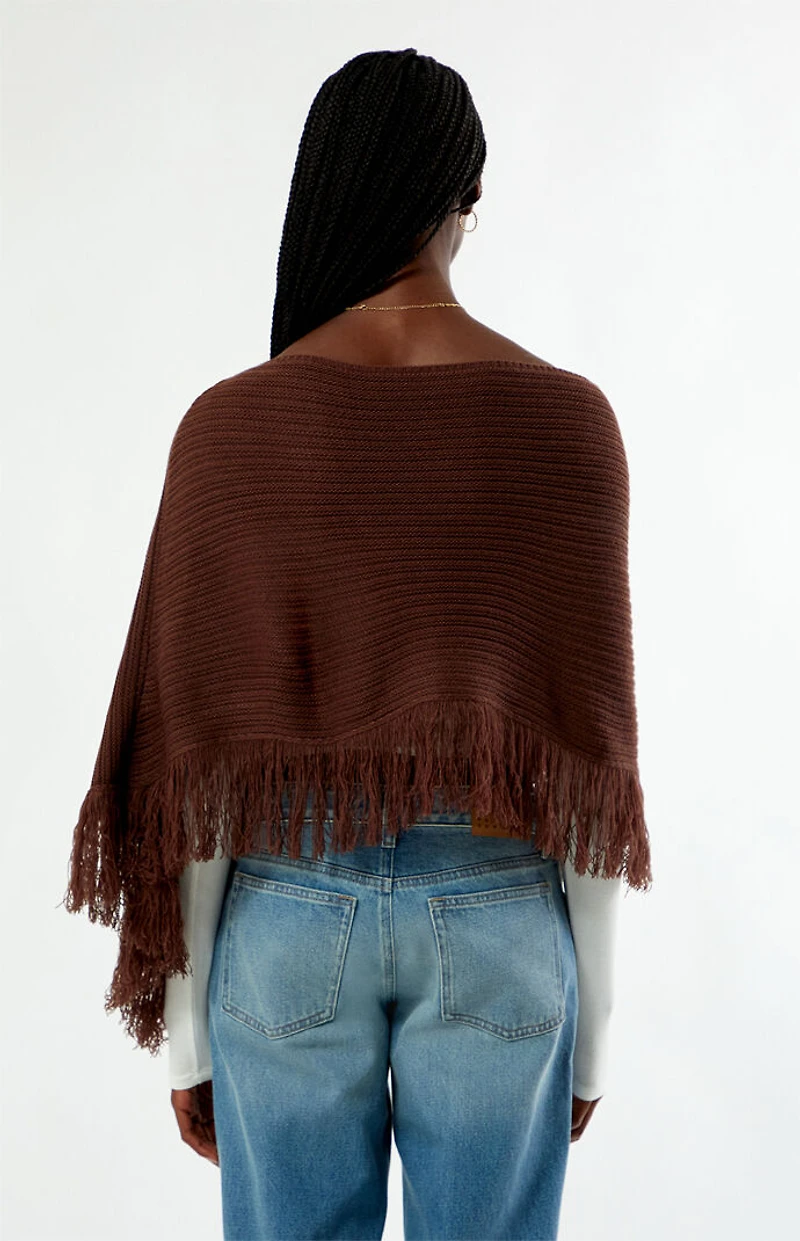 Your Favorite Amber Knit Poncho