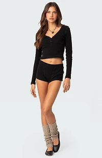 Edikted Rebekah Ribbed Top