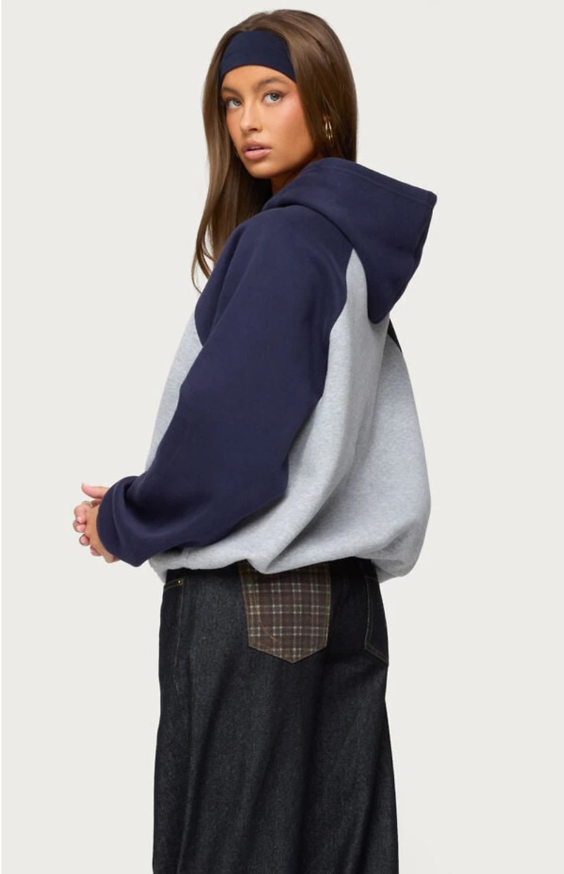 Edikted Angels Raglan Oversized Hoodie