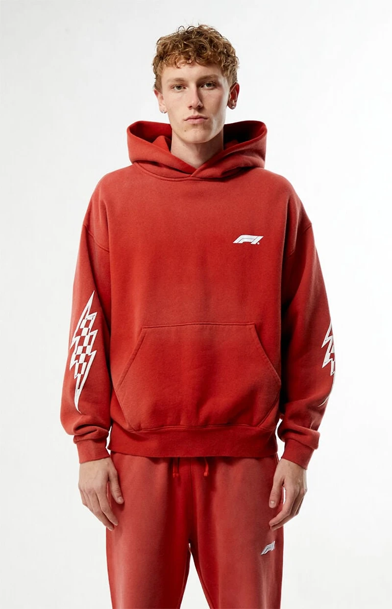 Formula 1 x Pacsun Las Vegas Washed Red Here To Race Hoodie
