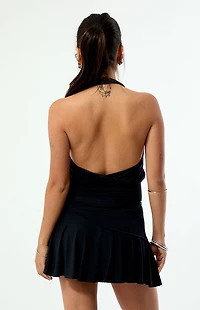 Beverly and Beck Asymmetrical Mini Skirt