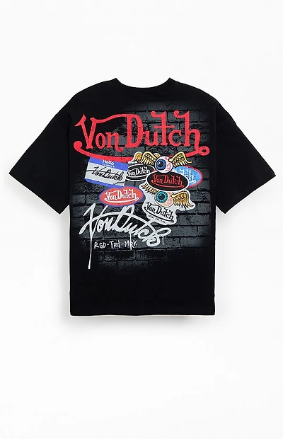 Von Dutch Logos Oversized T-Shirt