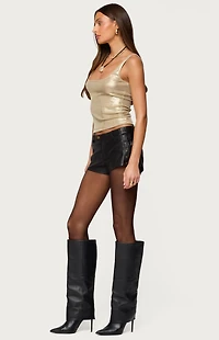 Edikted Laidie Metallic Tank Top