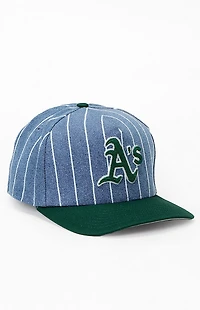 New Era Oakland A's 59FIFTY Pinstripe Snapback Hat