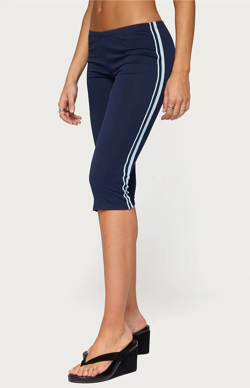 Edikted Danie Stripey Capri Leggings