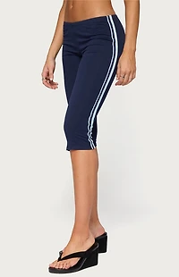 Edikted Danie Stripey Capri Leggings