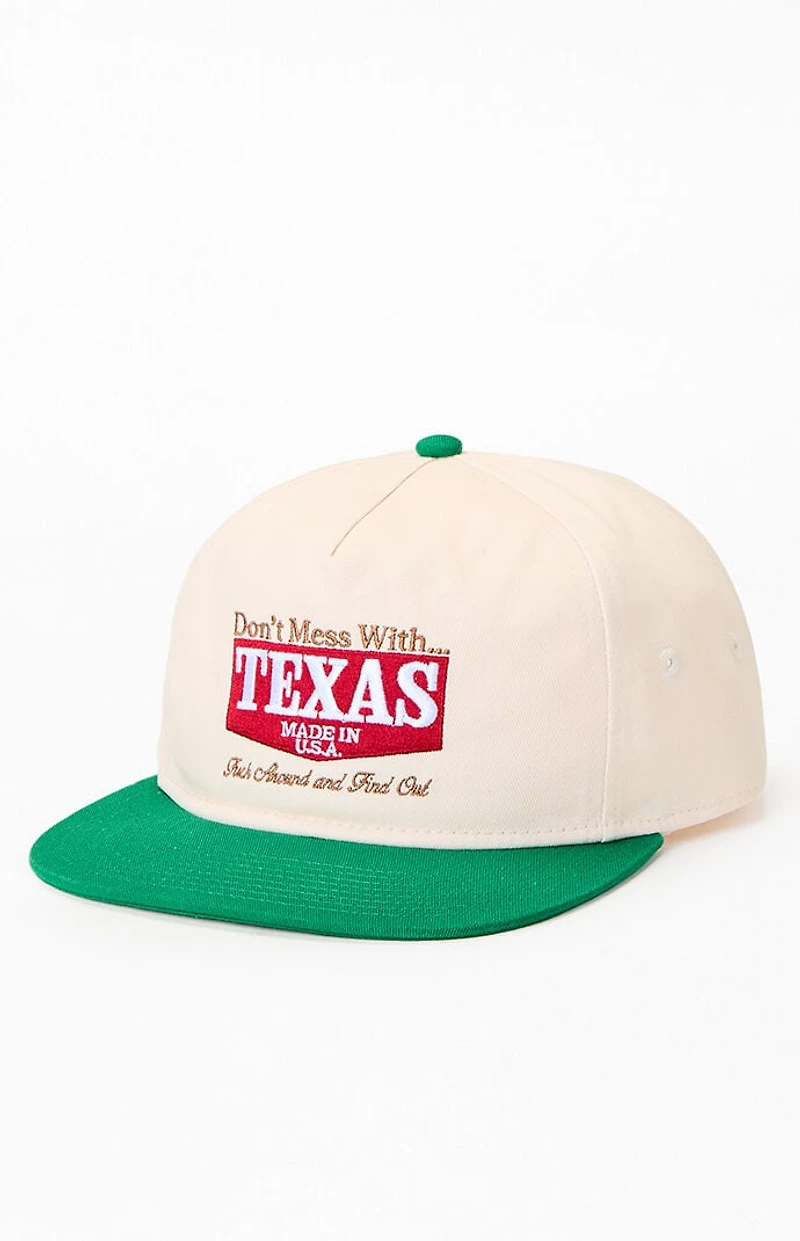 Pacsun Don't Mess With Texas Golfer Snapback Hat