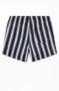 Pacsun Boardwalk Striped Seersucker 4.5'' Swim Trunks