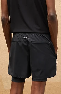 A.R.C. Active Black Running Shorts