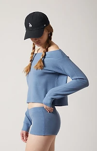 PAC 1980 Active Aspen Waffle Knit Quinn Micro Shorts