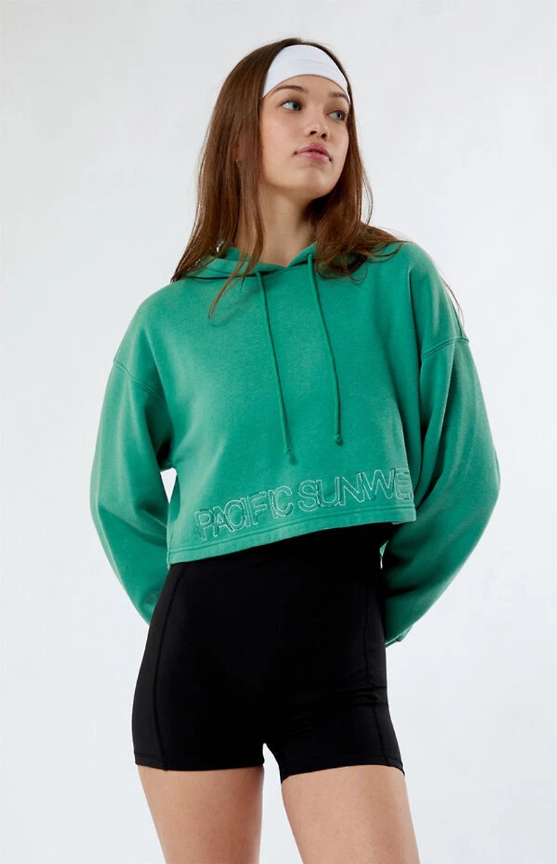 Pacsun Cropped Boxy Hoodie