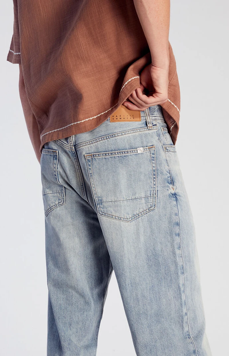 Pacsun Dylan Baggy Jeans Slub Light Indigo
