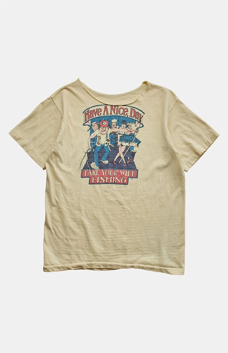 PS VINTAGE '90s Take Your Wife Fishing Graphic T-Shirt