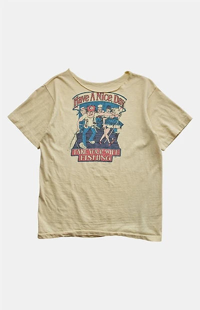 PS VINTAGE '90s Take Your Wife Fishing Graphic T-Shirt