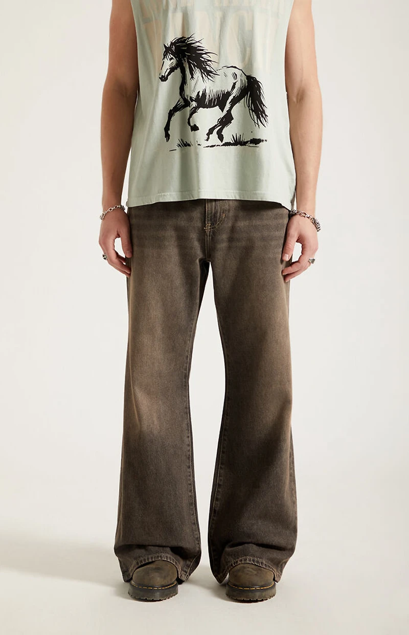 Pacsun Jordan Baggy Bootcut Jeans Washed