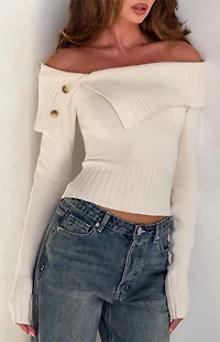Tiger Mist Keira Off-The-Shoulder Sweater