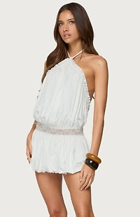 Edikted Aida Backless Bubble Mini Dress