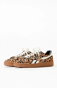 Reebok Women's Leopard Club C Grounds UK Sneakers