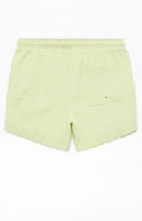 Pacsun Sea Foam Seersucker 4.5" Swim Trunks