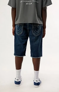 True Religion Vinny Big T Flap Baggy Jean Shorts