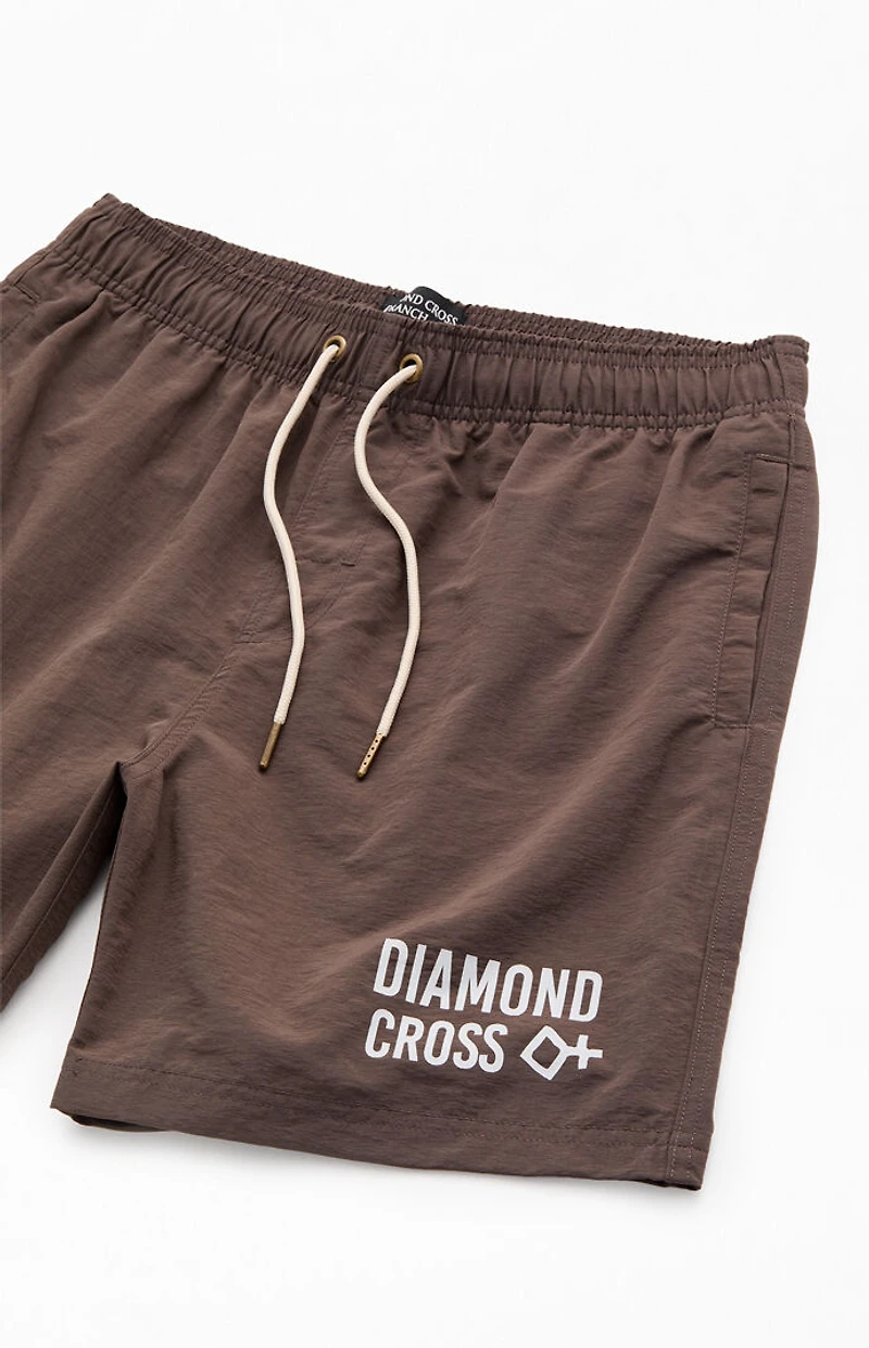 Diamond Cross Ranch Setting Sun 6" Swim Trunks