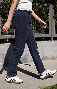 John Galt Navy Corduroy Straight Leg Pants