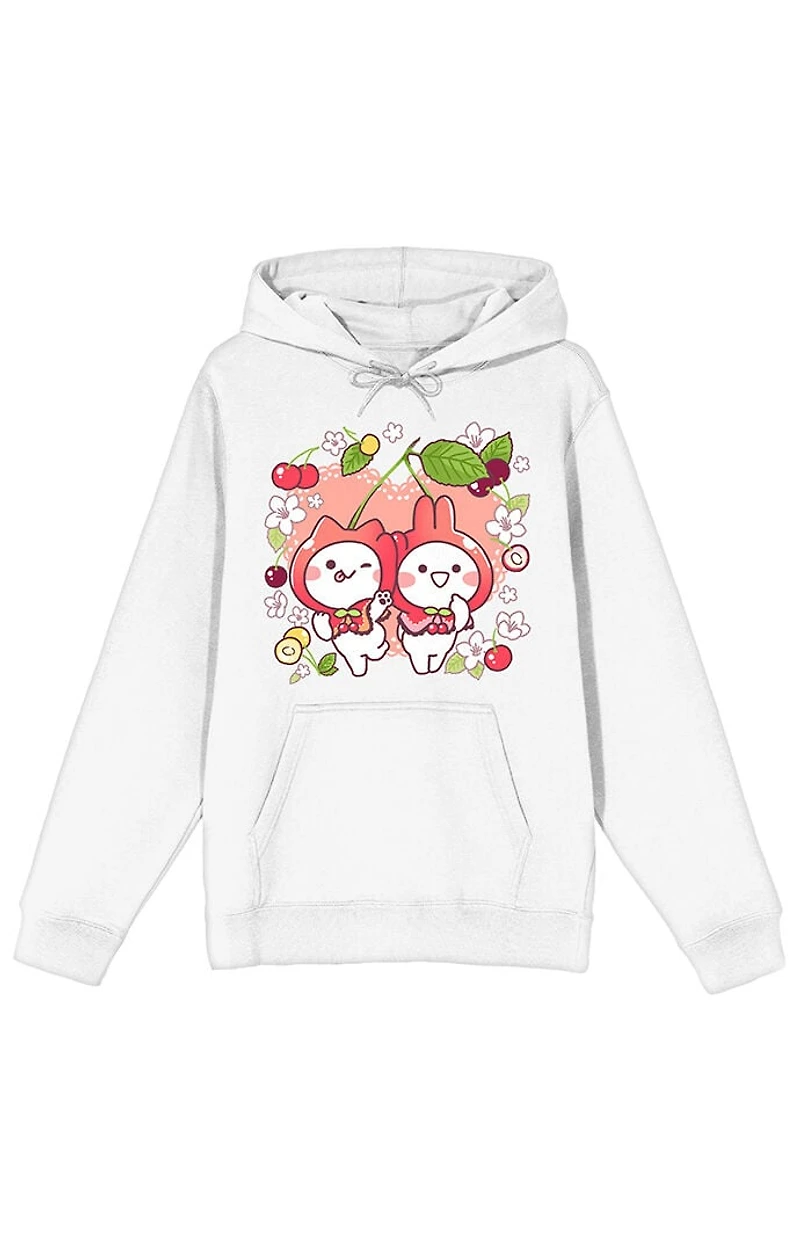 Mimi And Neko Flowers Hoodie