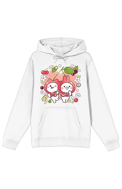 Mimi And Neko Flowers Hoodie