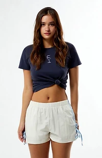 Pacsun Side Stripe Bow Athletic Shorts